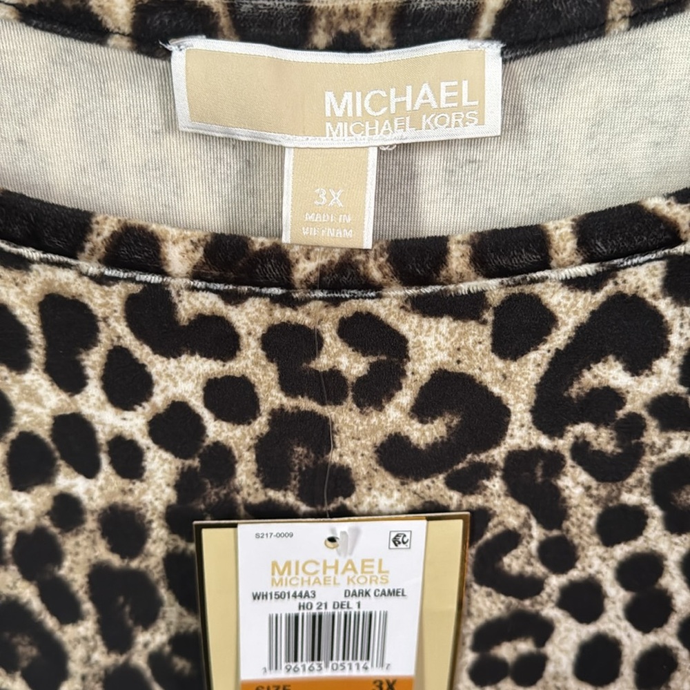 MICHAEL MICHAEL KORS Women's Cheetah Off-The-Shoulder Top NWT - Picture 7 of 7
